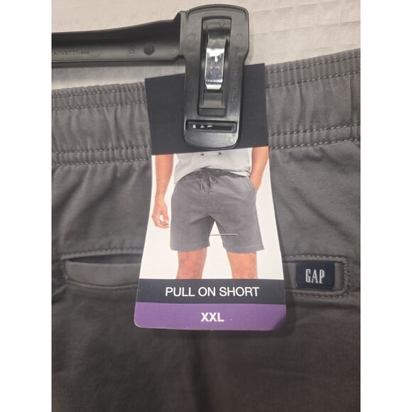 Gap Men's Shorts Size XXL 7" Inseam Elasticized Waistband Stretch Twill Pull On - Picture 7 of 10